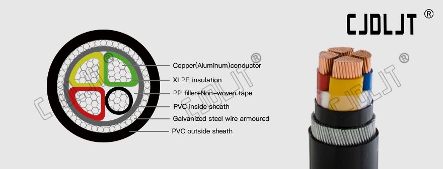 0.61 kV Cu(AL) XLPE SWA(STA) PVC power cable